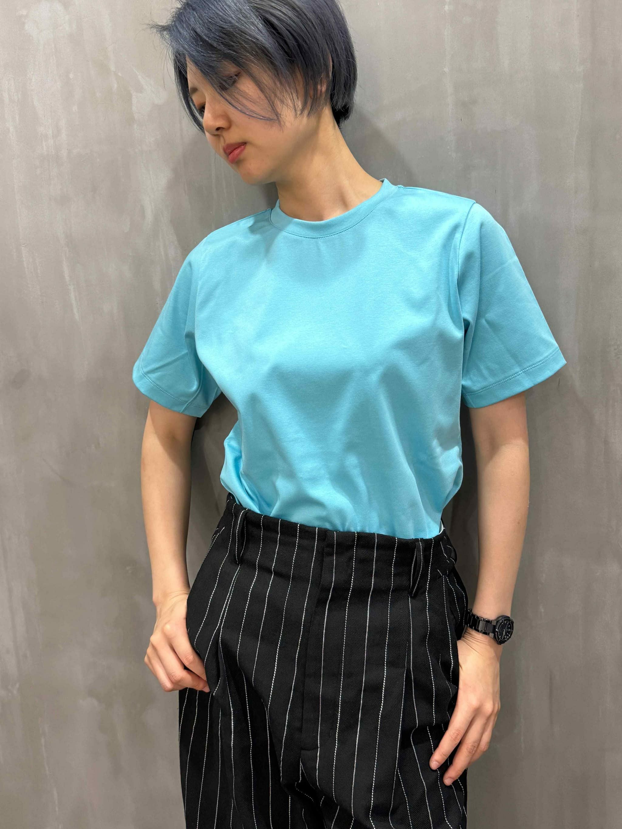 FORFORMO フォルフォルモ 日本製 Plain T-shirt 袖下マチ プレーンTシャツ 724119-2 2 BLUE 半袖 クルーネック トップス【新古品】【中古】【FORFORMO】 FORFORMO（フォルフォルモ）｜Plain T-shirt (1size)｜724119-1 | MFG