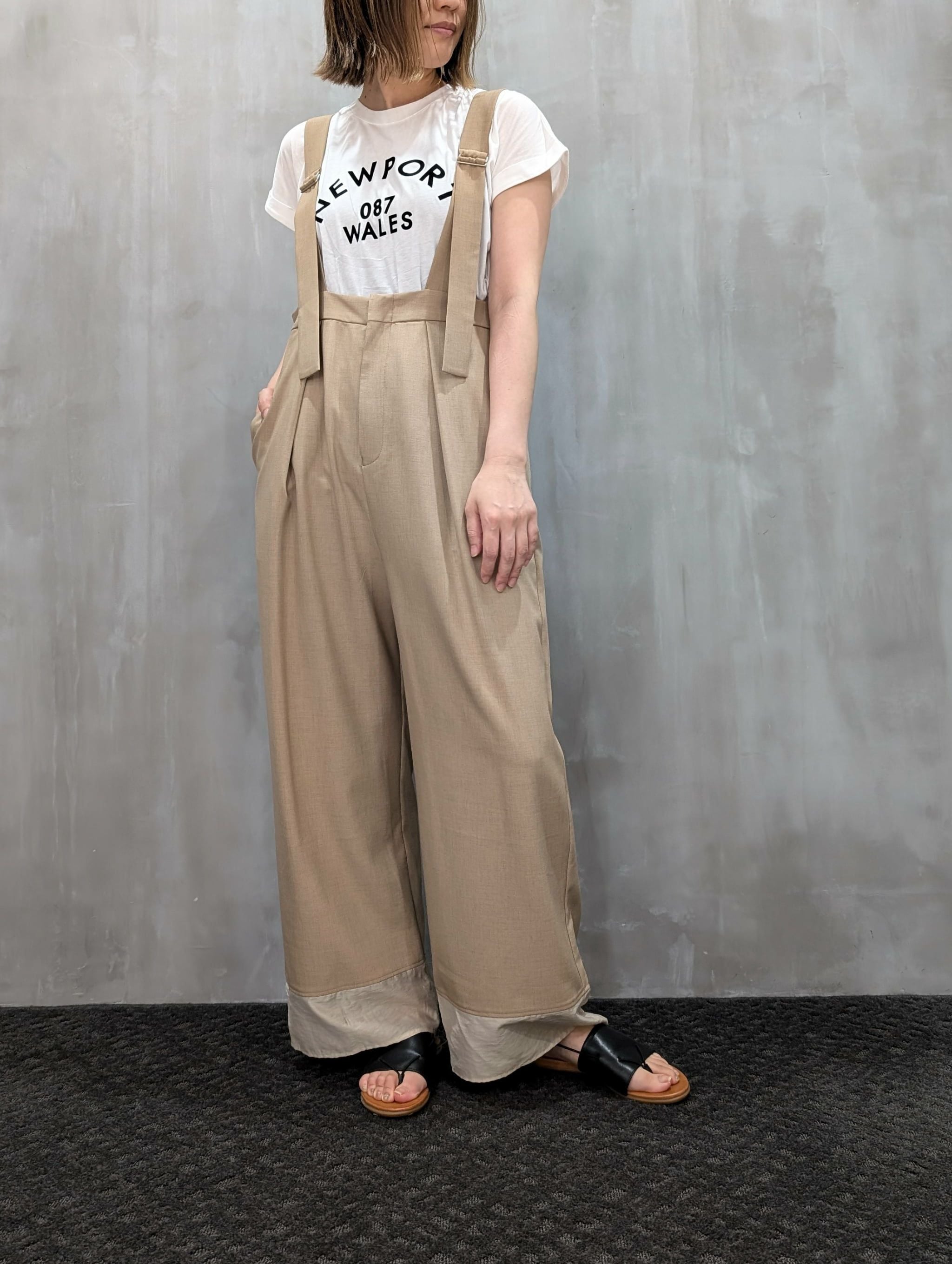 20%OFFセール】CHIGNON（シニヨン）｜シアーヘムサロペットパンツ 