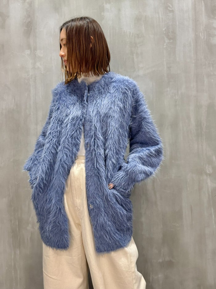 【20%OFFセール】Lallia Mu(ラリア・ムー)|シャギーニットコーディガン|2413487