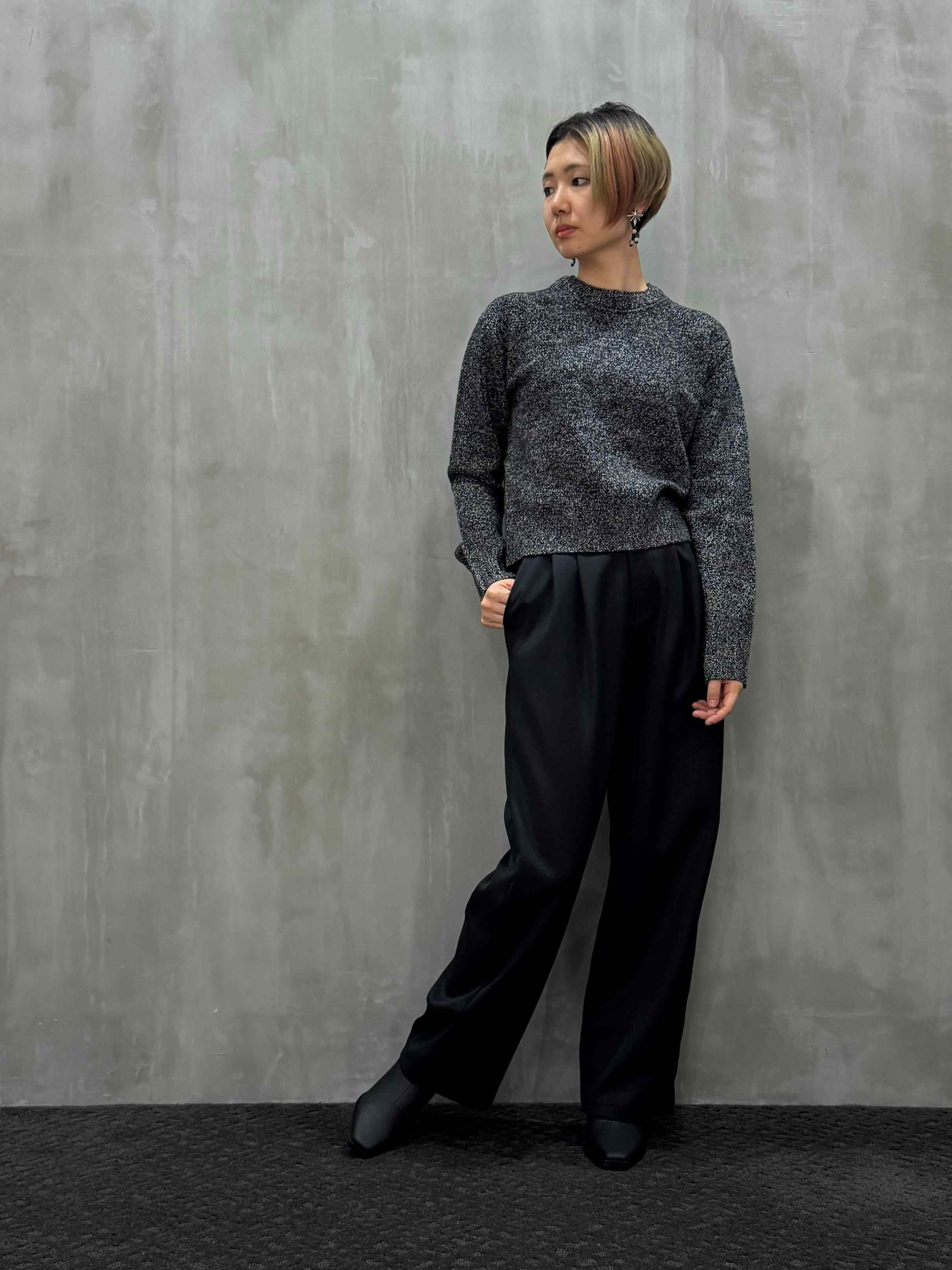 ASTRAET（アストラット）｜3G ミックス クルーネックニット｜5413-199