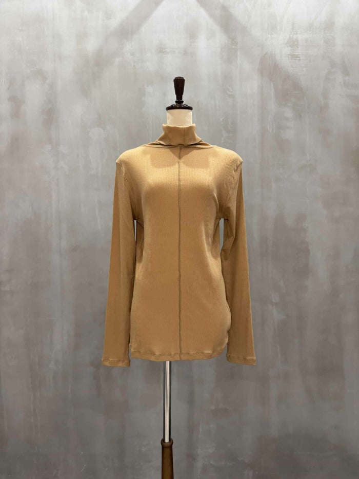 De bon coer(ドゥボンクール)|リブタートルネック|23124