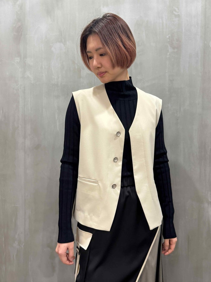 SIWALY fluid(シワリーフルイド)|Side Belted Vest|525107