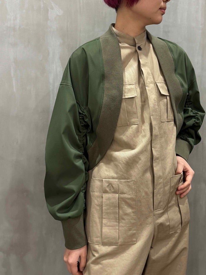 【20%OFFセール】trois(トロワ)|ストレッチツイルMA-1ボレロ|T251-83022