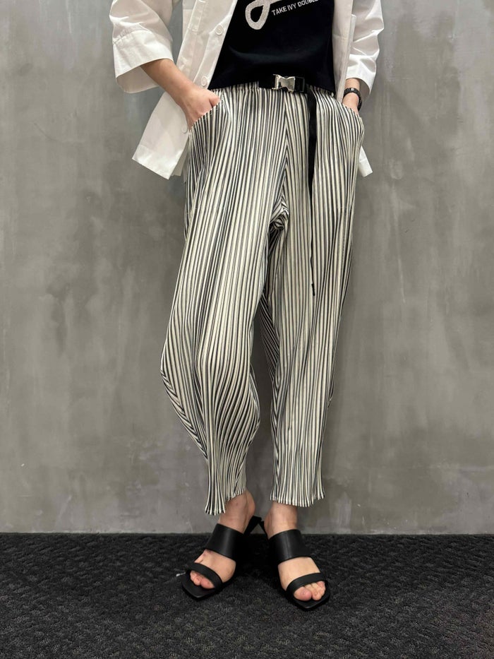 1% SHUHEI OGAWA(イチパーセント シュウヘイオガワ)|ストライプパンツ|25S-P-27