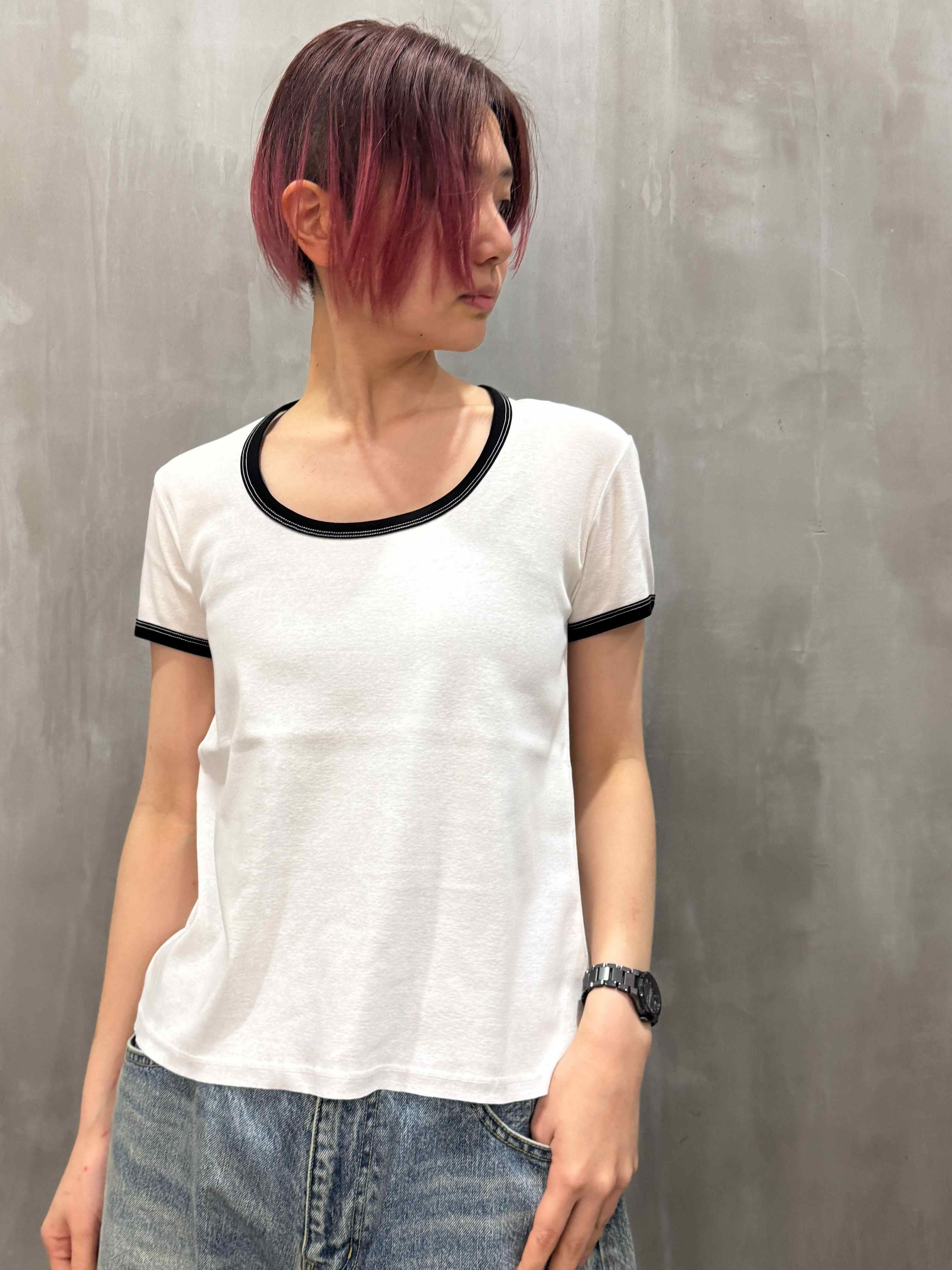 アストラット ASTRAET ニット ASTRAET＞ フリンジスリーブ クルーネックニット