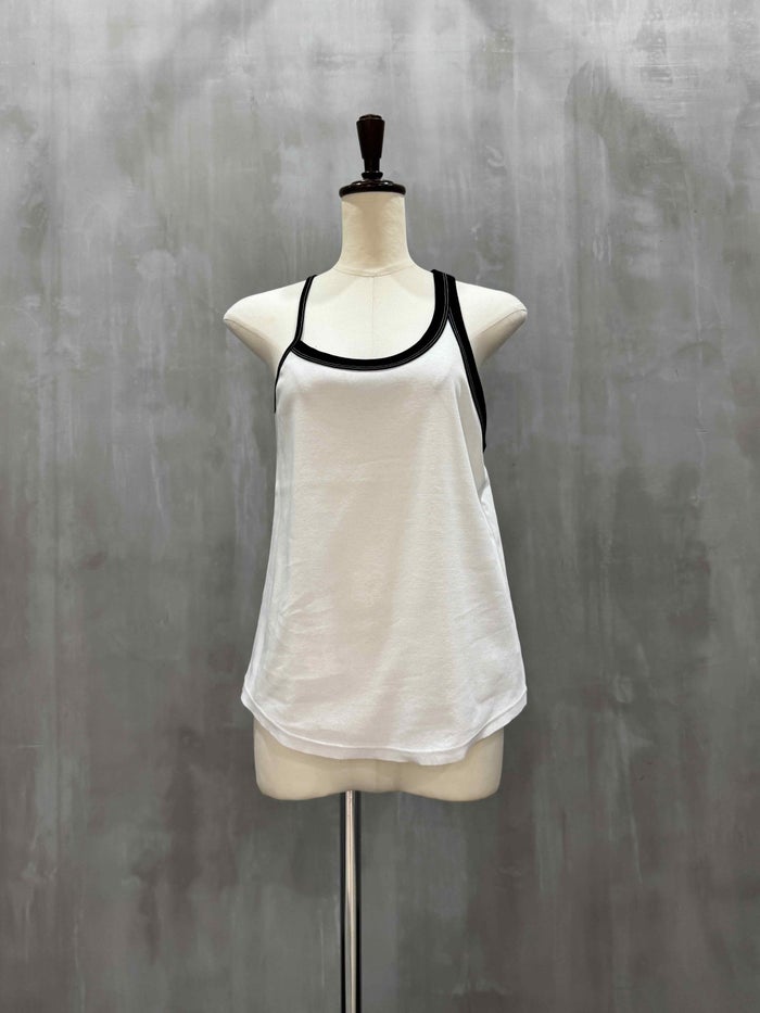 ASTRAET(アストラット)|コットン フライス トリム タンクトップ|5417-214-0213