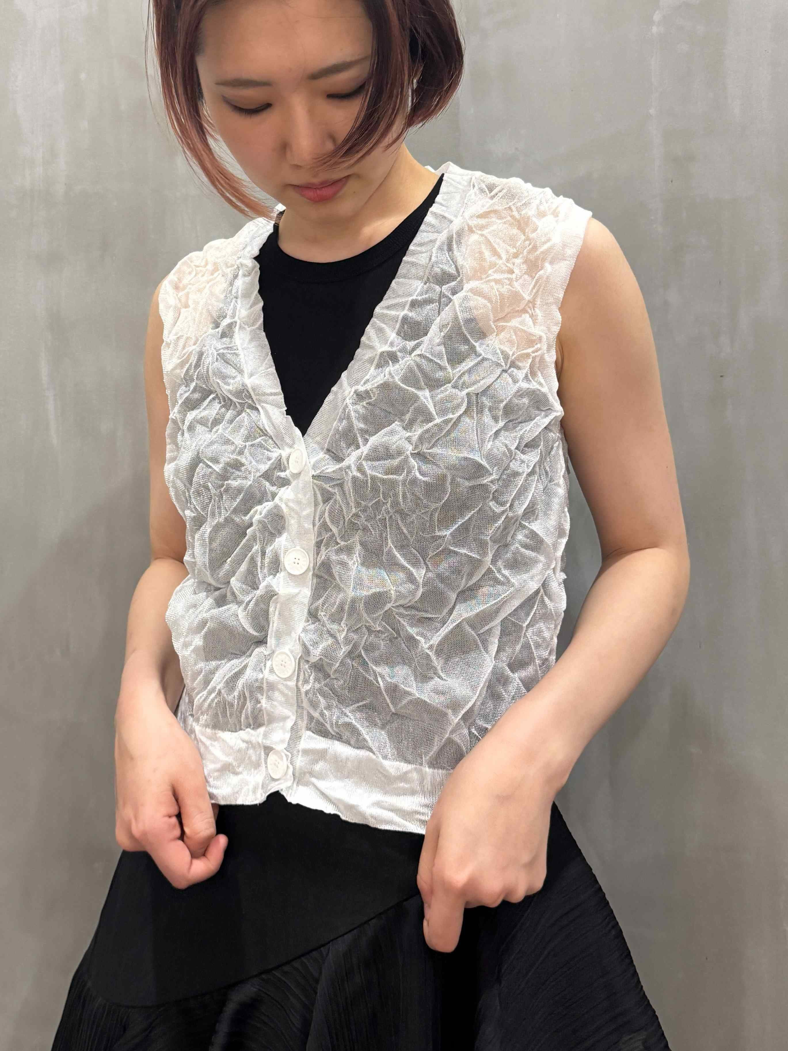 ASTRAET（アストラット）｜16G リンクル Vネックベスト｜5418-199-0159