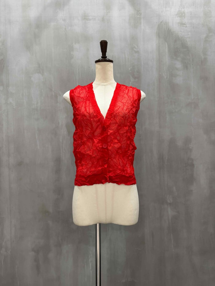 ASTRAET(アストラット)|16G リンクル Vネックベスト|5418-199-0159