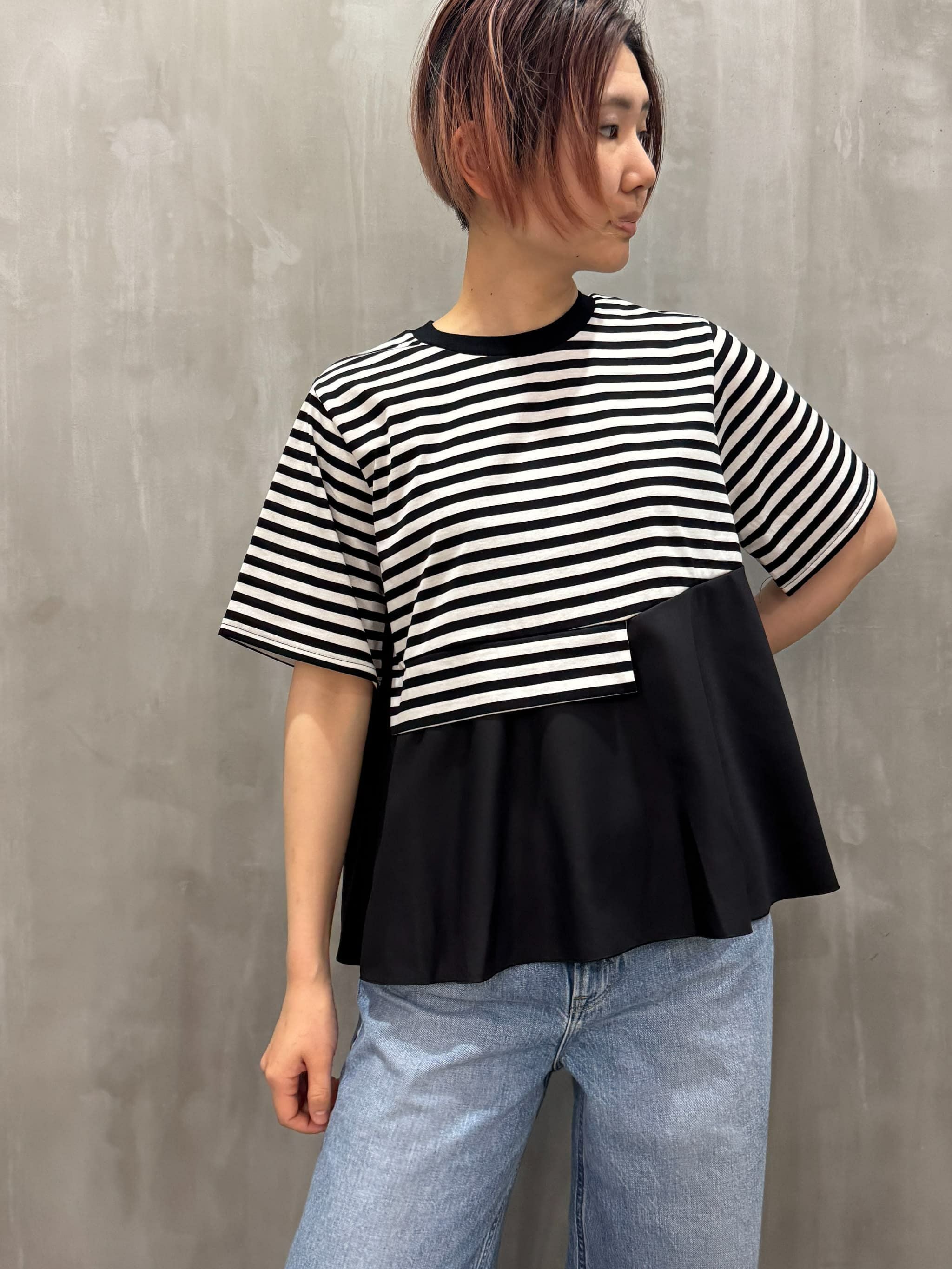 チコ【MARECHAL TERRE】 スタンドカラー　ボリュームフレアー MARECHAL TERRE（マルシャルテル）｜Layered Pullover｜ZMT253CT234
