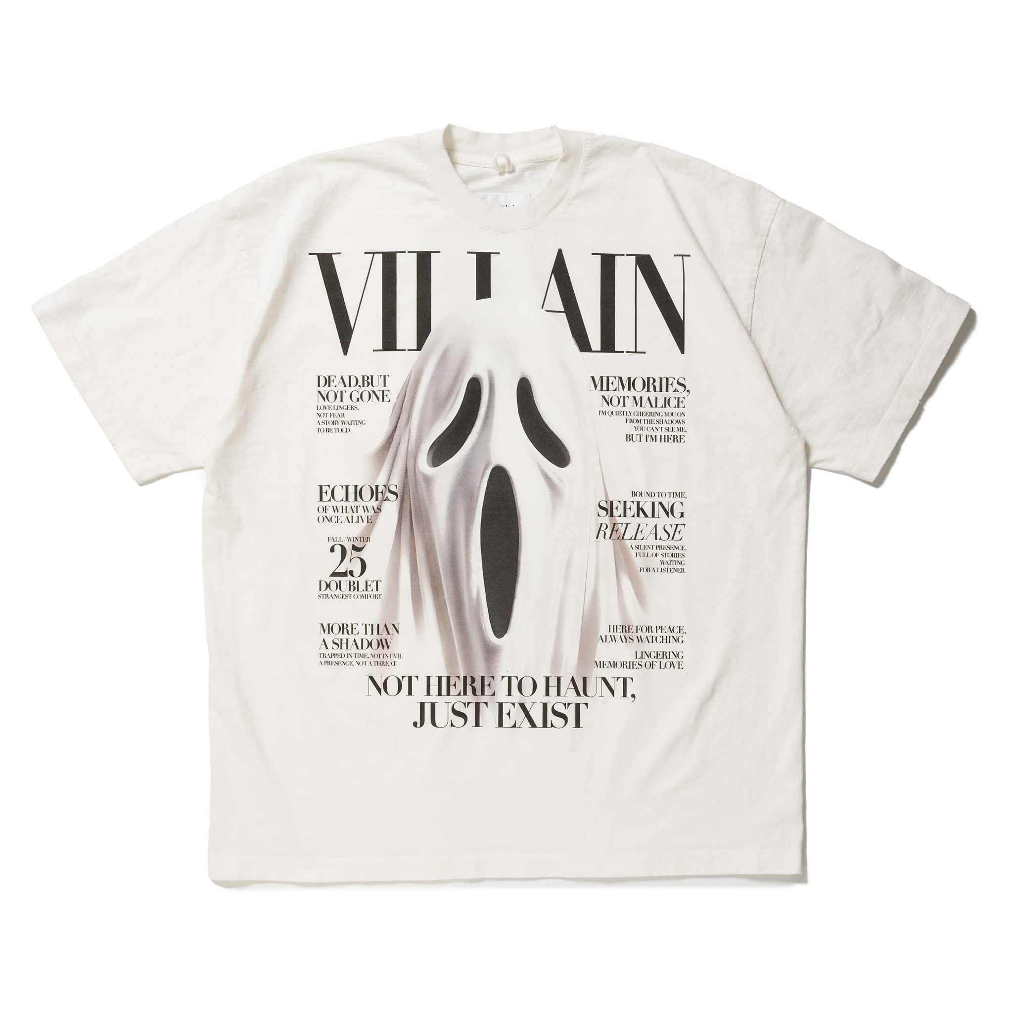 doublet（ダブレット）｜VILLAIN COVER PRINT T-SHIRT｜25AW48CS411