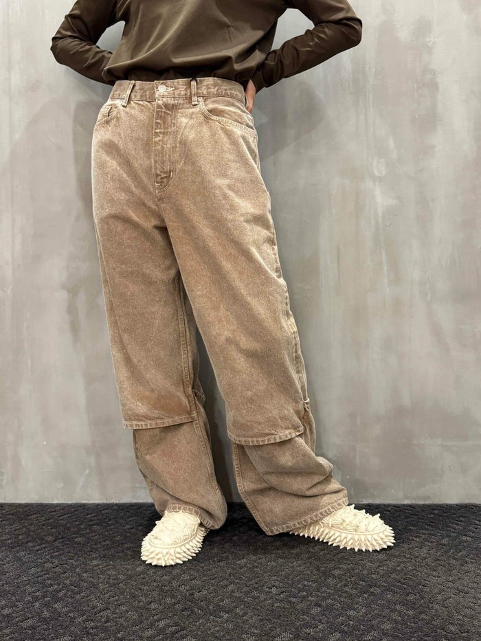 beautiful people(ビューティフルピープル)|organic FOX brown flip hem pants|1545105039