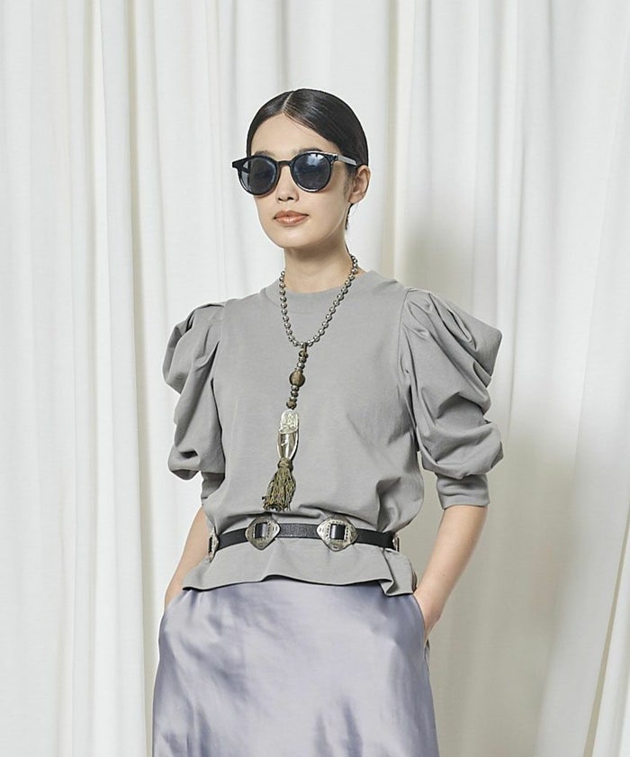 【3月入荷予定】THOMAS MAGPIE(トーマスマグパイ)|The fanctional Basic Gathered Sleeves Tops|2261803