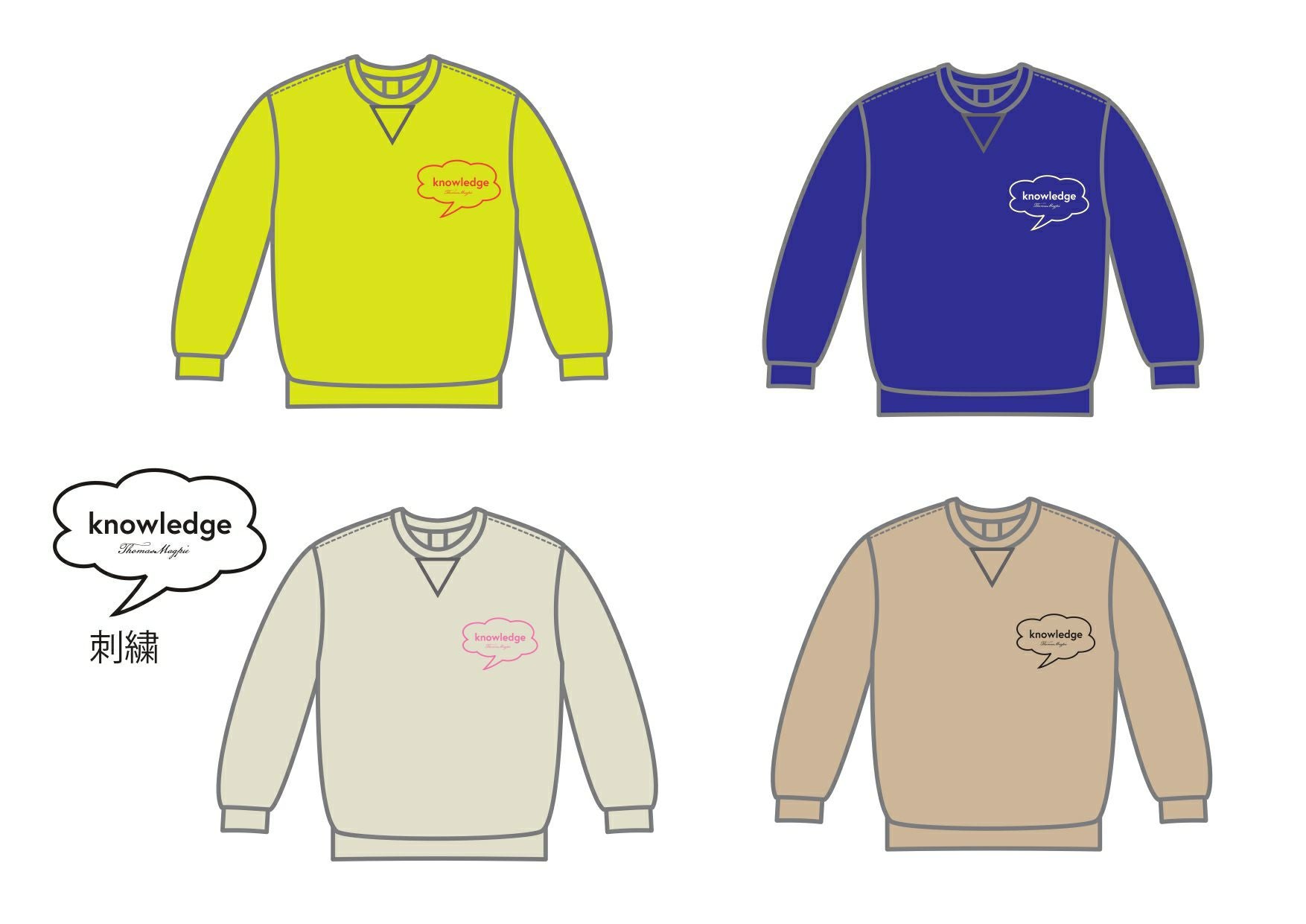 2月入荷予定】THOMAS MAGPIE（トーマスマグパイ）｜C/T Sweat(Big