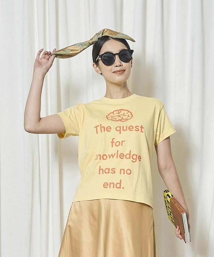 【3月入荷予定】THOMAS MAGPIE(トーマスマグパイ)|30/2 度詰め天竺Tshirt(mini)『The quest for knowledge has no end.』|2261843