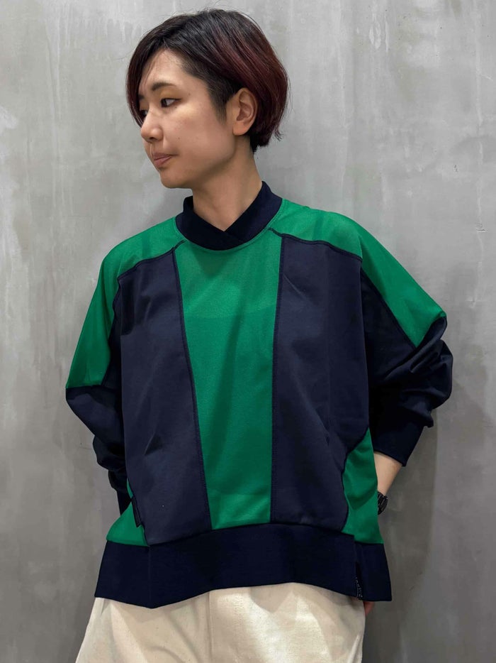 【20%OFFセール】1% SHUHEI OGAWA(イチパーセント シュウヘイオガワ)|切り替えチュールカットソー|25A-T-40