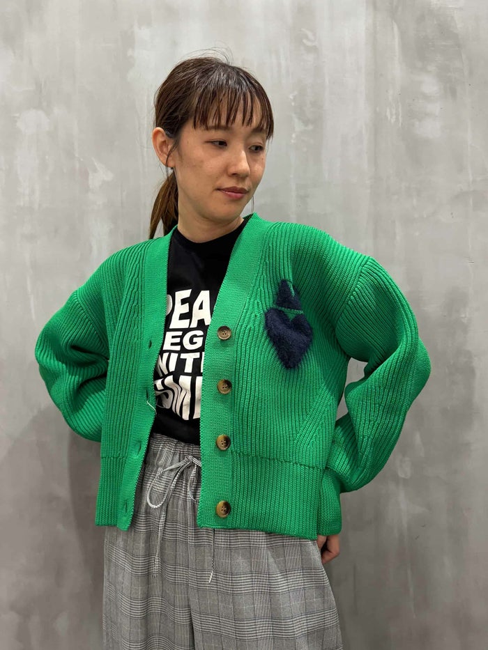 【20%OFFセール】Mylanka(ミランカ)|ハートモチーフニットカーディガン|M90412