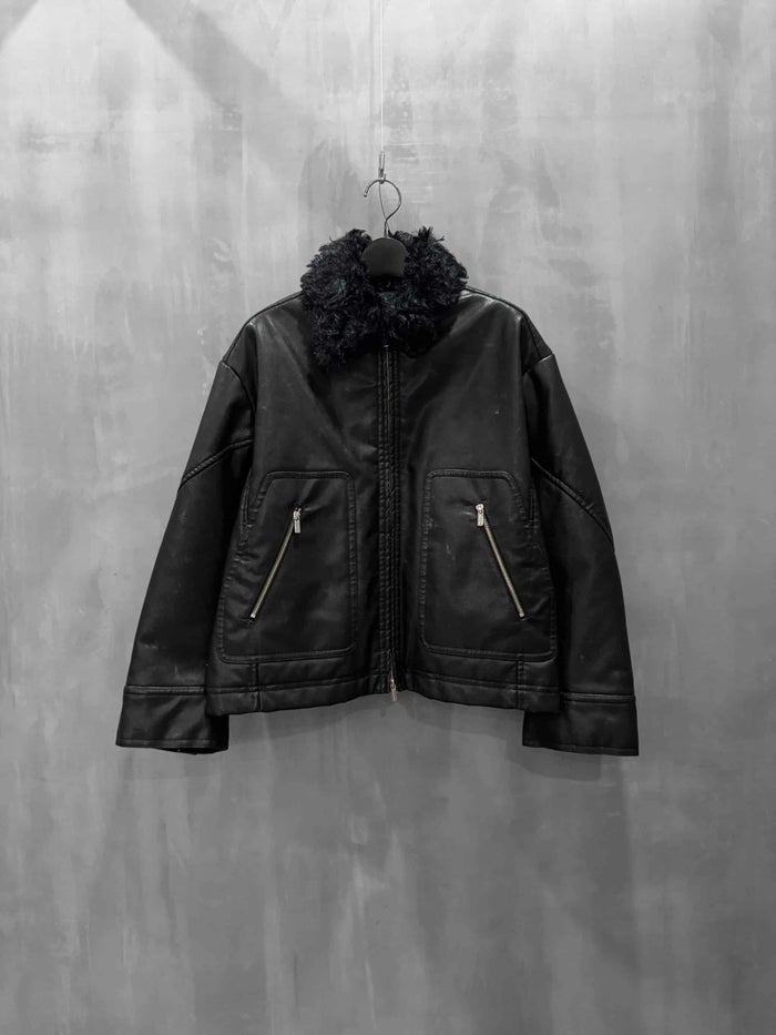 MAISON SPECIAL(メゾンスペシャル)|2way Collar Vegan Leather Blouson|21252215302