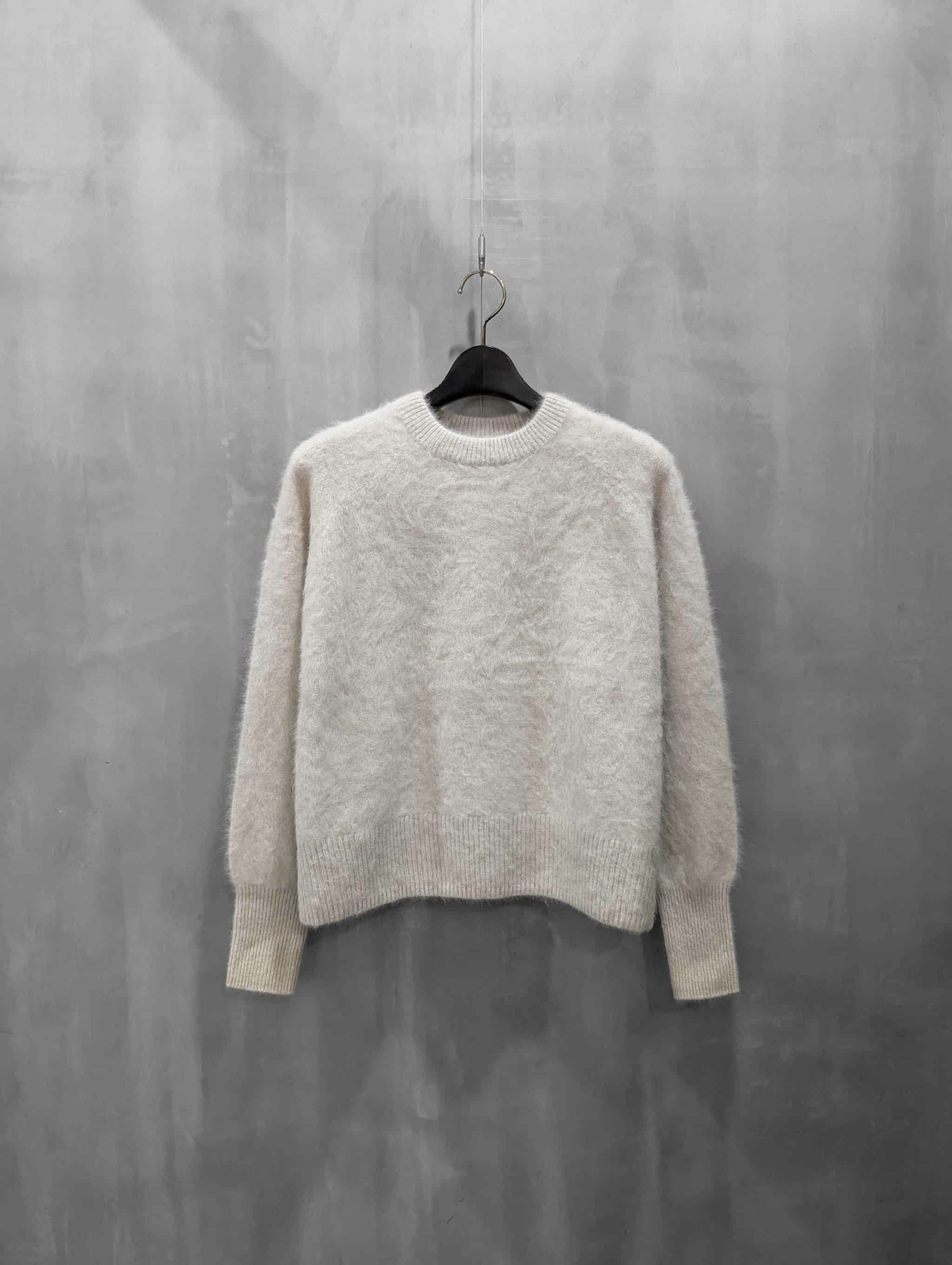 ♪♪CEaRET シーレット レディース  ニット FOX90％カシミヤ10％ SIZE 2 ホワイト 20％OFFセール】CEaRET（シーレット）｜Fox Cashmere Crew-neck Knit