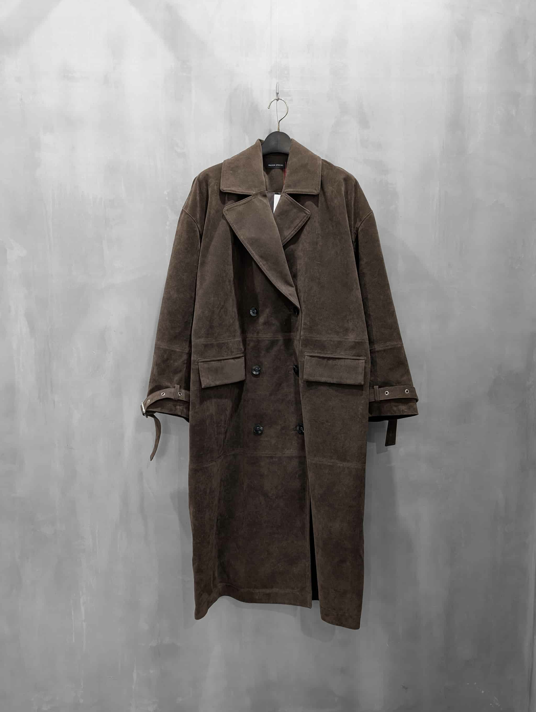 MAISON SPECIAL（メゾンスペシャル）｜Suede Trench Coat｜21252165803 