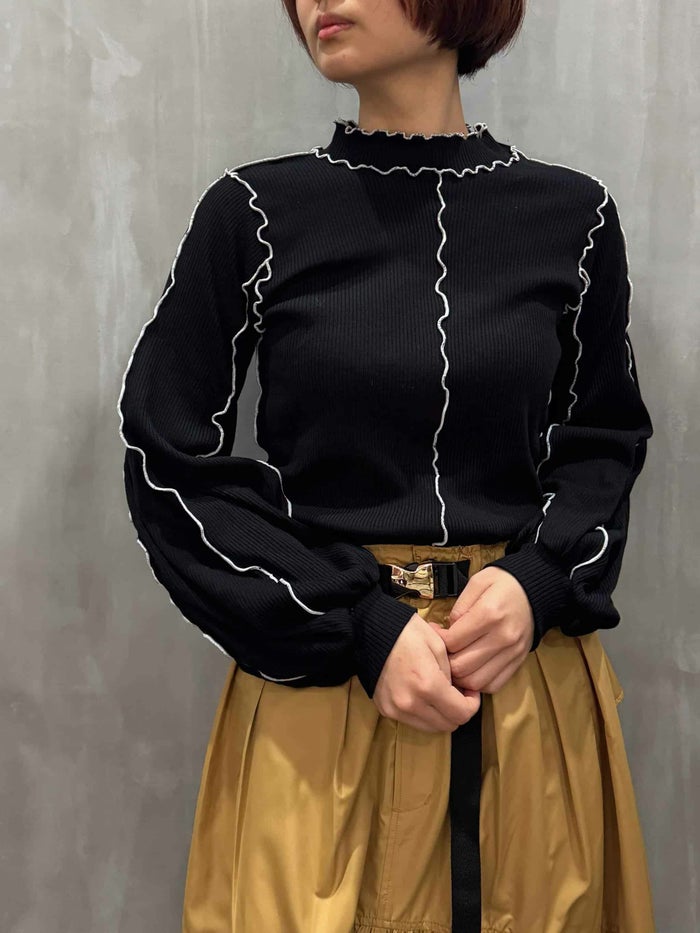 1% SHUHEI OGAWA(イチパーセント シュウヘイオガワ)|ソフトリブメローニット|25W-T-18