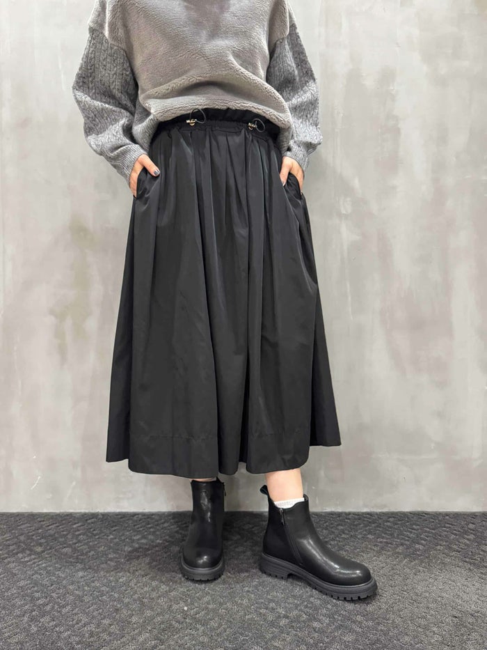 trois(トロワ)|ポリエステルツイルドロストタックスカート|T256-86060