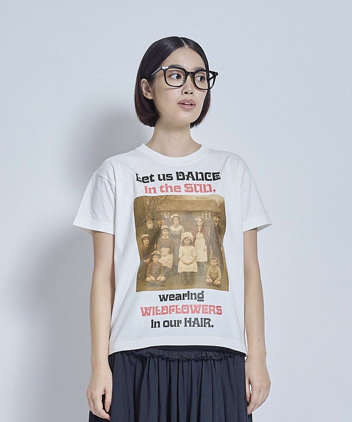 【5月入荷予定】THOMAS MAGPIE(トーマスマグパイ)|mini Tシャツ「let us dance in the sun, wearing wildflowers in our hair.」|2262867