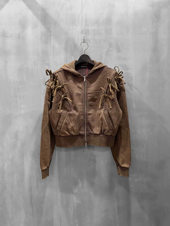 MAISON SPECIAL(メゾンスペシャル)|Shoulder Ribbon Hoodie|21252415314