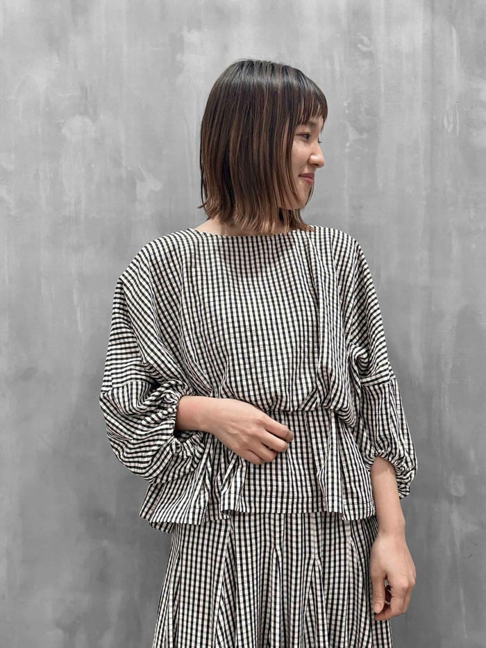 CEaRET(シーレット)|Check Balloon Blouse|261006B