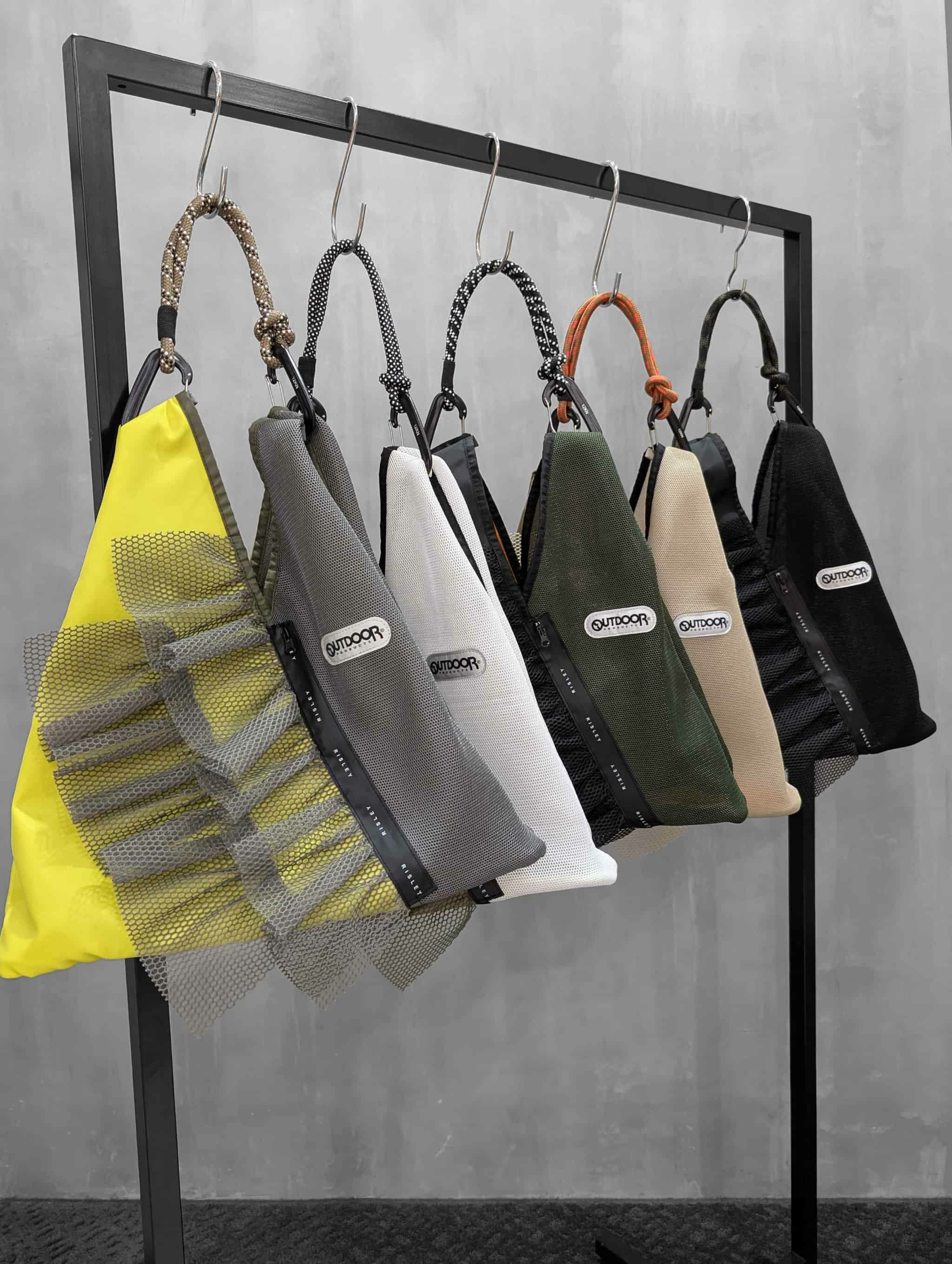 RISLEY（リズレー）｜×OUTDOOR Triangle mesh bag with frills｜R2601