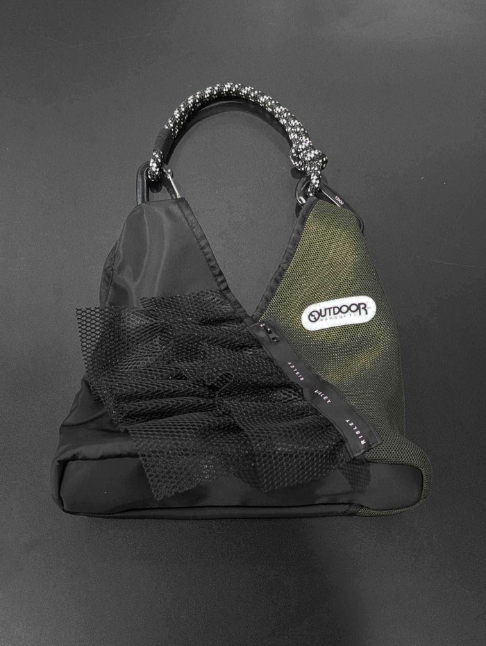 RISLEY(リズレー)|×OUTDOOR Triangle mesh mini bag with frills|R2601-TMM47