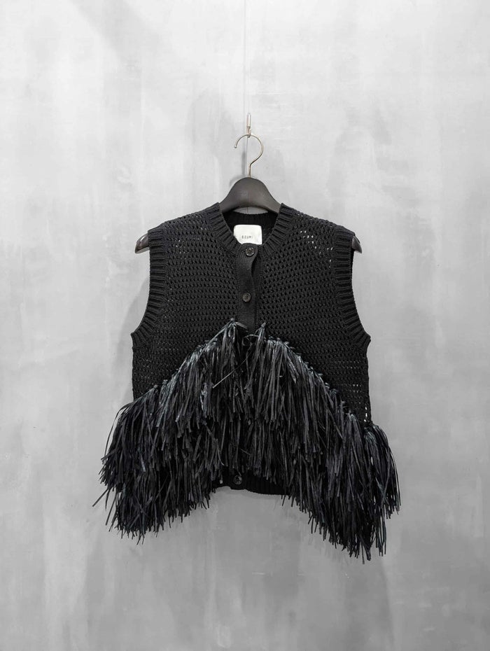 EZUMi(エズミ)|サマーメッシュフリンジニットベスト|YESS26KT02