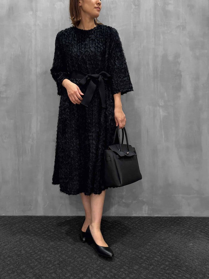 De bon coer(ドゥボンクール)|テープフェザーチュールワンピース|28033