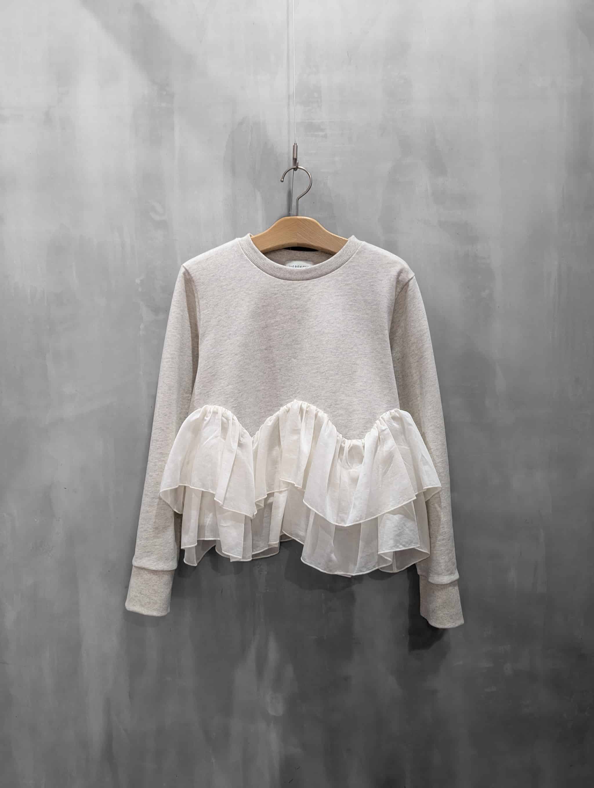 HERENCIA（ヘレンチア）｜Frill-Hem Compact Tops｜H526107 | MFG WEBSTORE