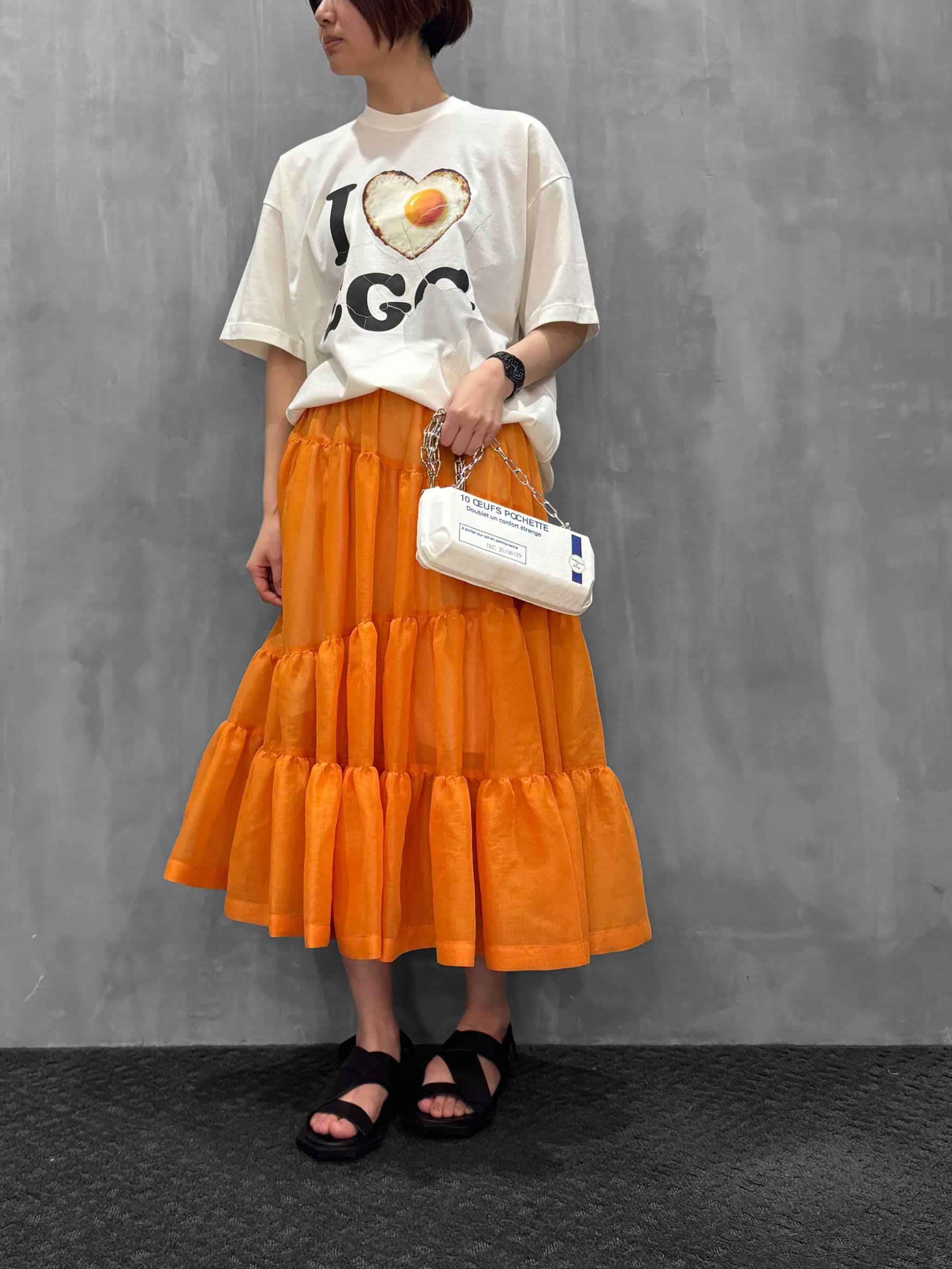 10%OFFセール】FORFORMO（フォルフォルモ）｜Sheer Gathered Skirt