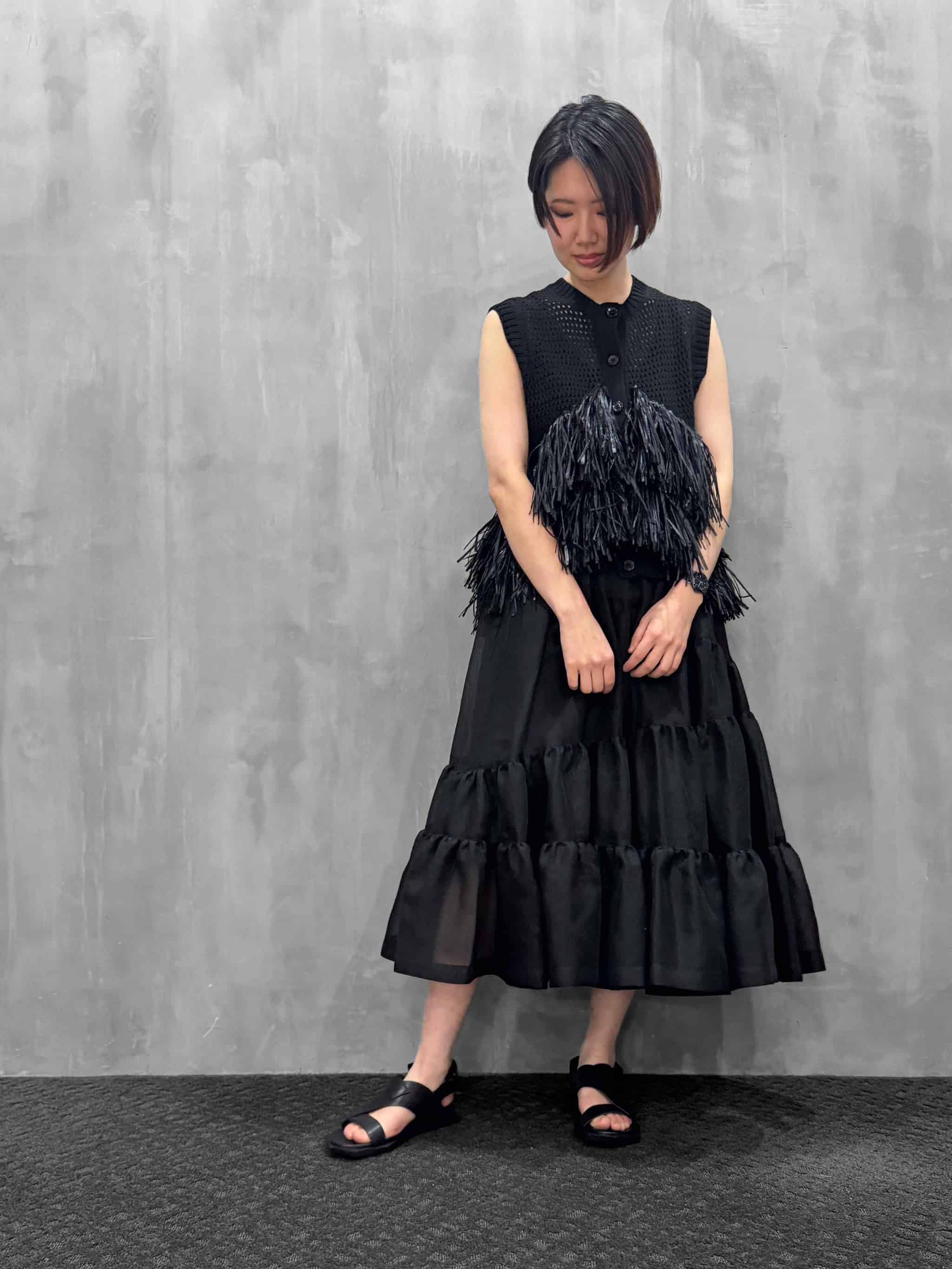 10%OFFセール】FORFORMO（フォルフォルモ）｜Sheer Gathered Skirt