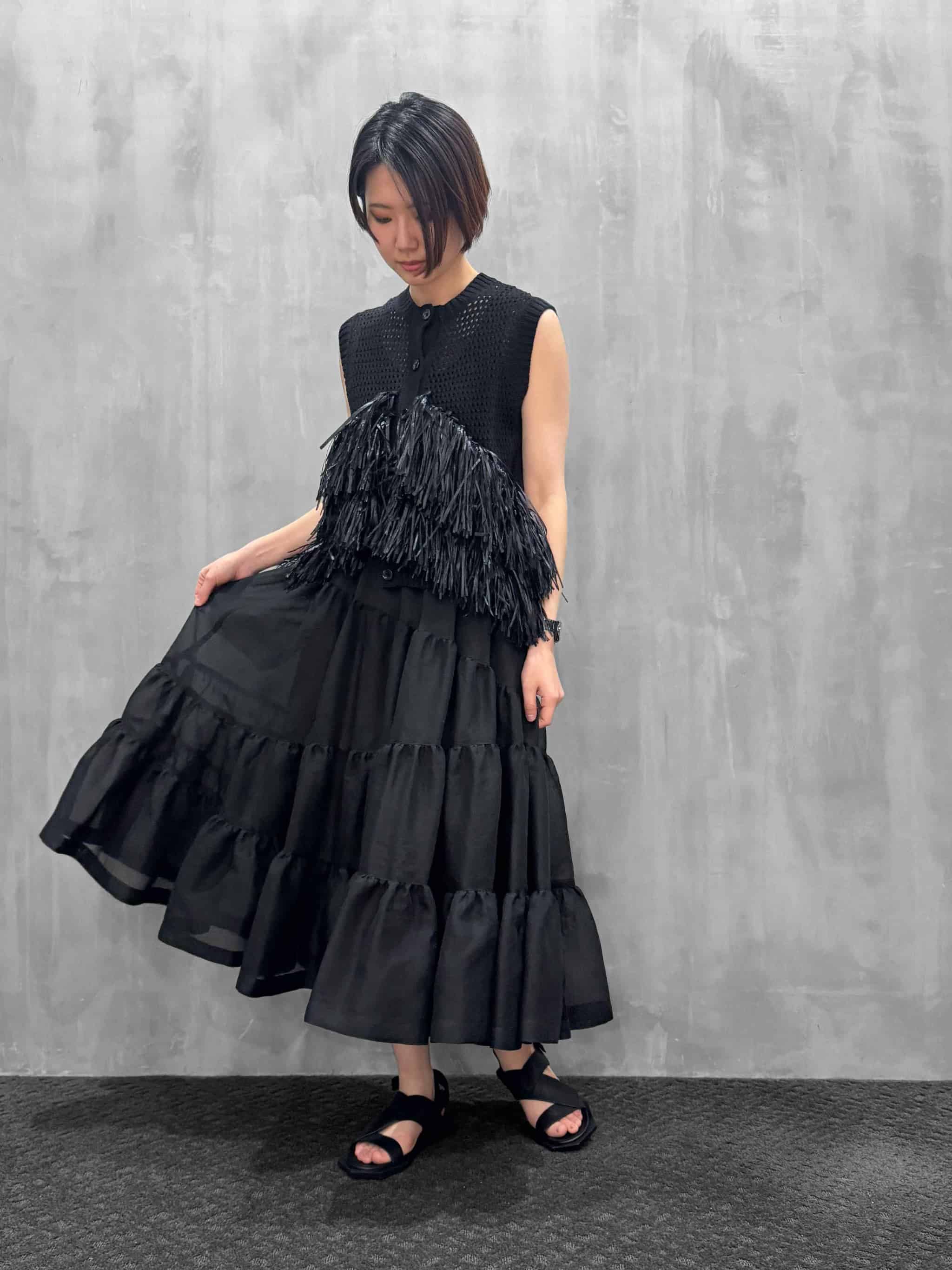 FORFORMO（フォルフォルモ）｜Sheer Gathered Skirt｜726110 | MFG