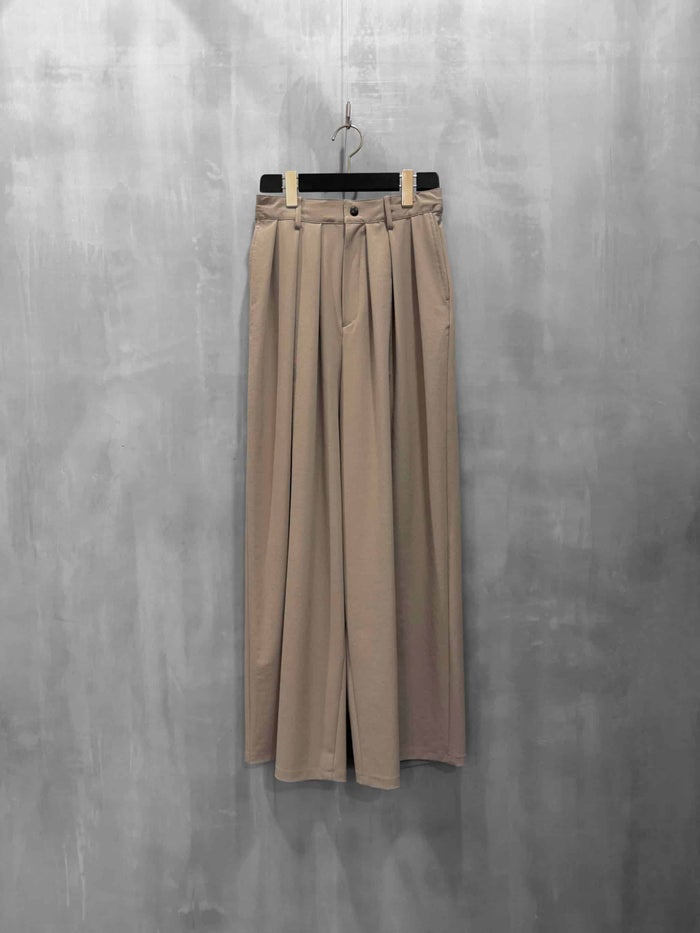 FORFORMO(フォルフォルモ)|Jersey Tuck Wide Pants|726114