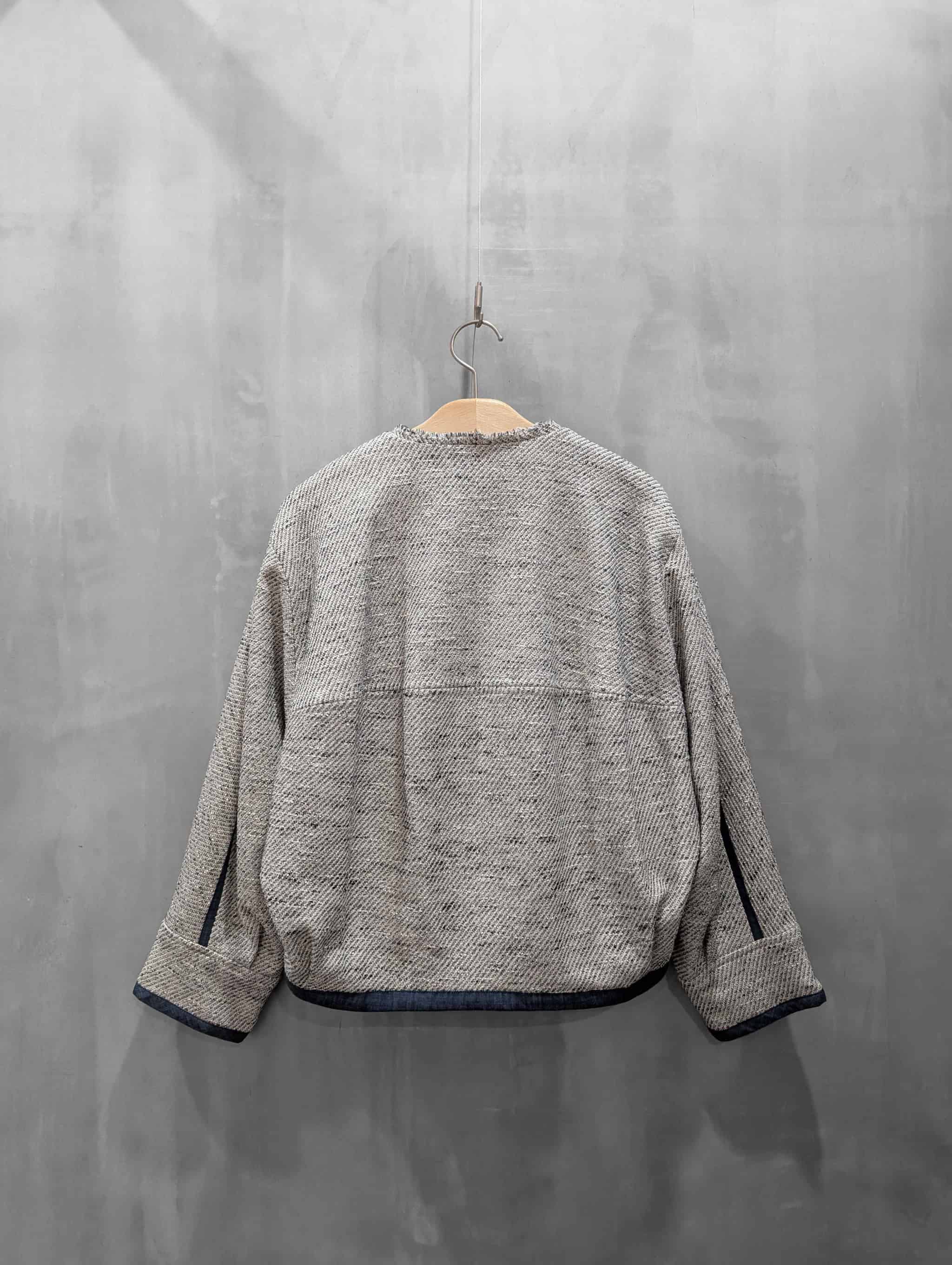 Lallia Mu（ラリア・ムー）｜ノーカラーツイードジャケット｜2611244