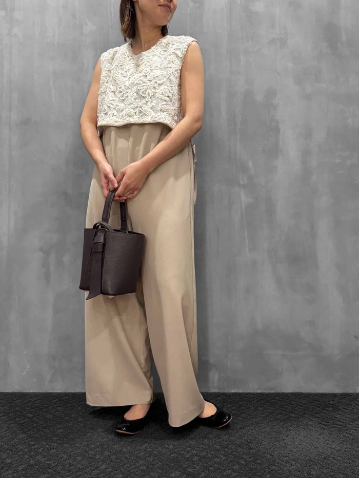 Lallia Mu(ラリア・ムー)|レースレイヤードオールインワン|2611351