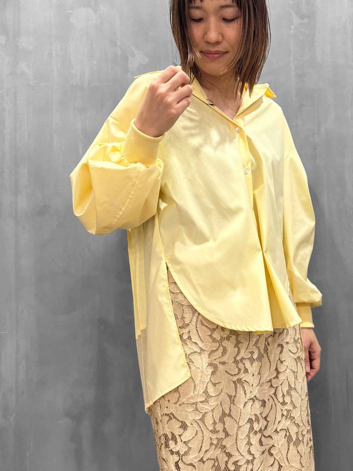 Lallia Mu(ラリア・ムー)|バックプリーツシャツ|2611624