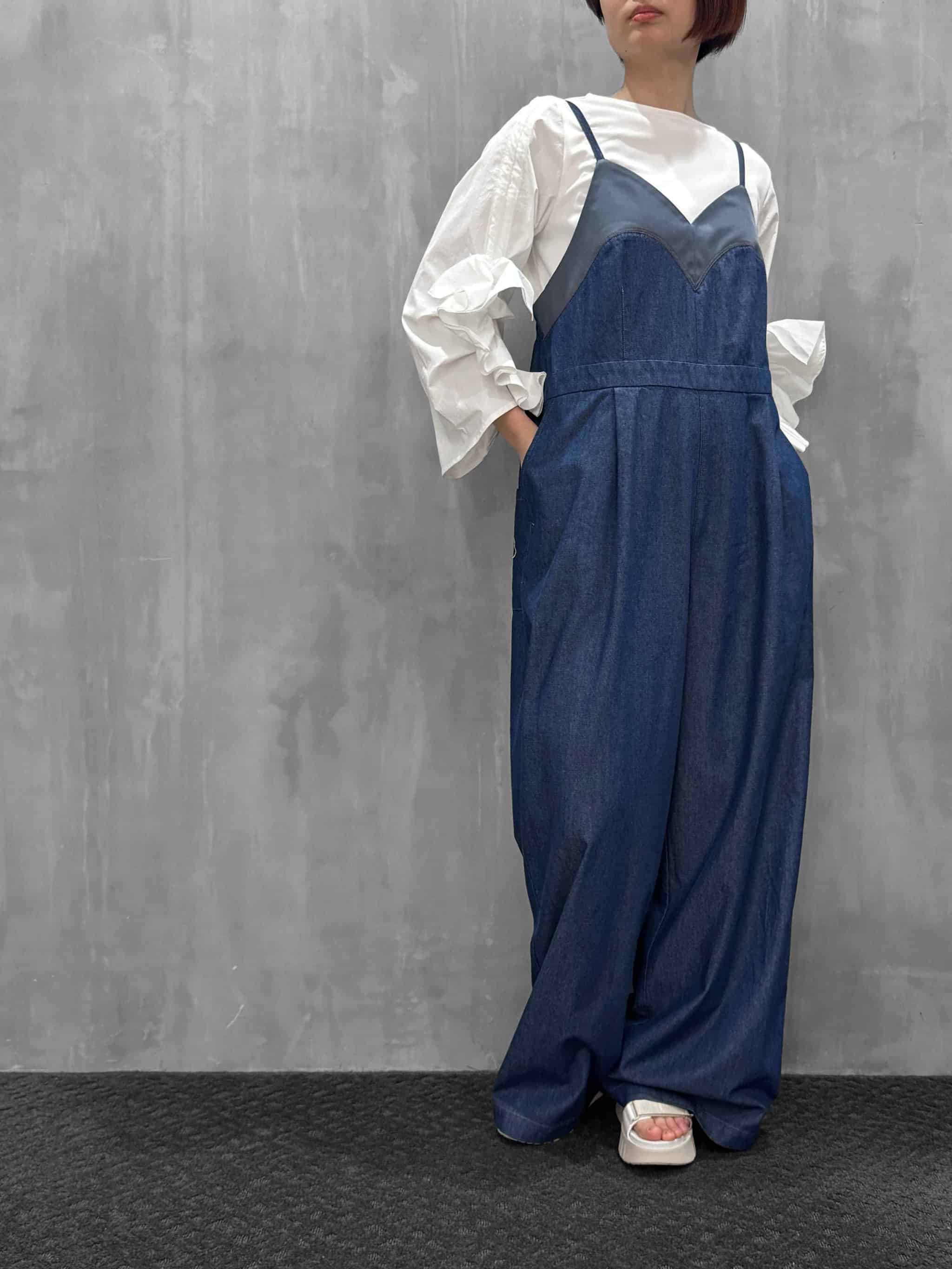 ⭐️新品⭐️ THOMAS MAGPIE デニムオーバーオール　ブラック　サイズ36 THOMAS MAGPIE（トーマスマグパイ）｜Light Denim Overalls｜2261303