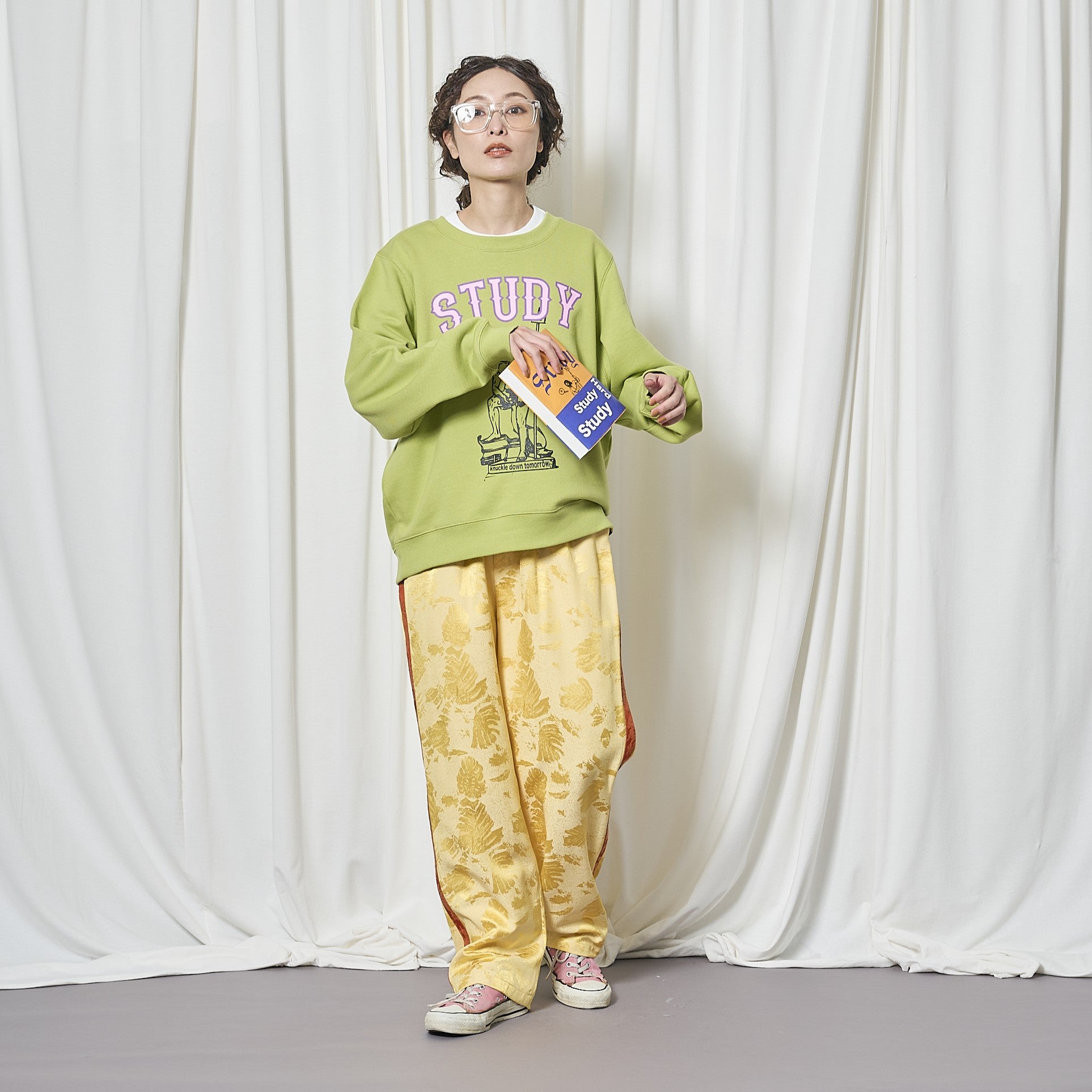THOMAS MAGPIE トーマスマグパイ　フリル　スウェット THOMAS MAGPIE（トーマスマグパイ）｜C/T Sweat(Middle)『STUDY