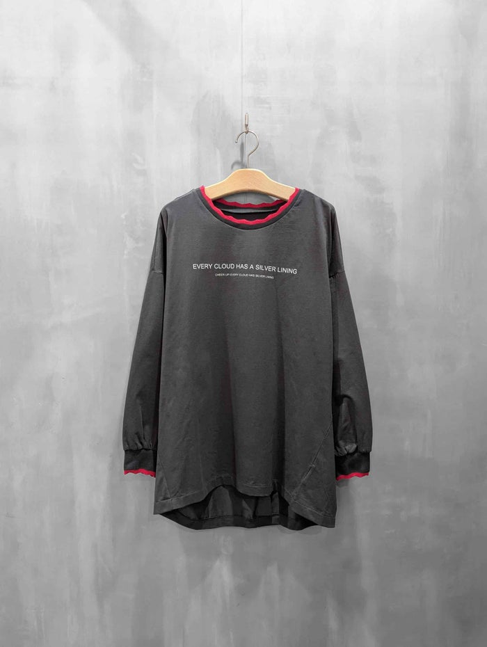 ayane(アヤン)|襟ぐりニットロゴロンT|816308