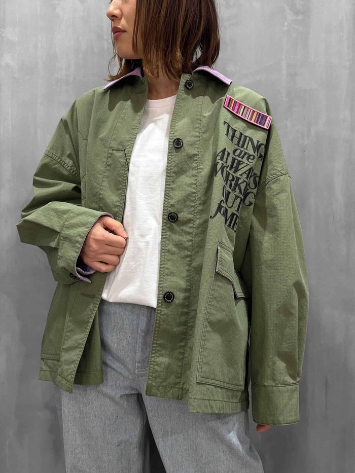 DOUBLE STANDARD CLOTHING(ダブルスタンダードクロージング)|ビッグシルエットミリタリージャケット|0205-210-261