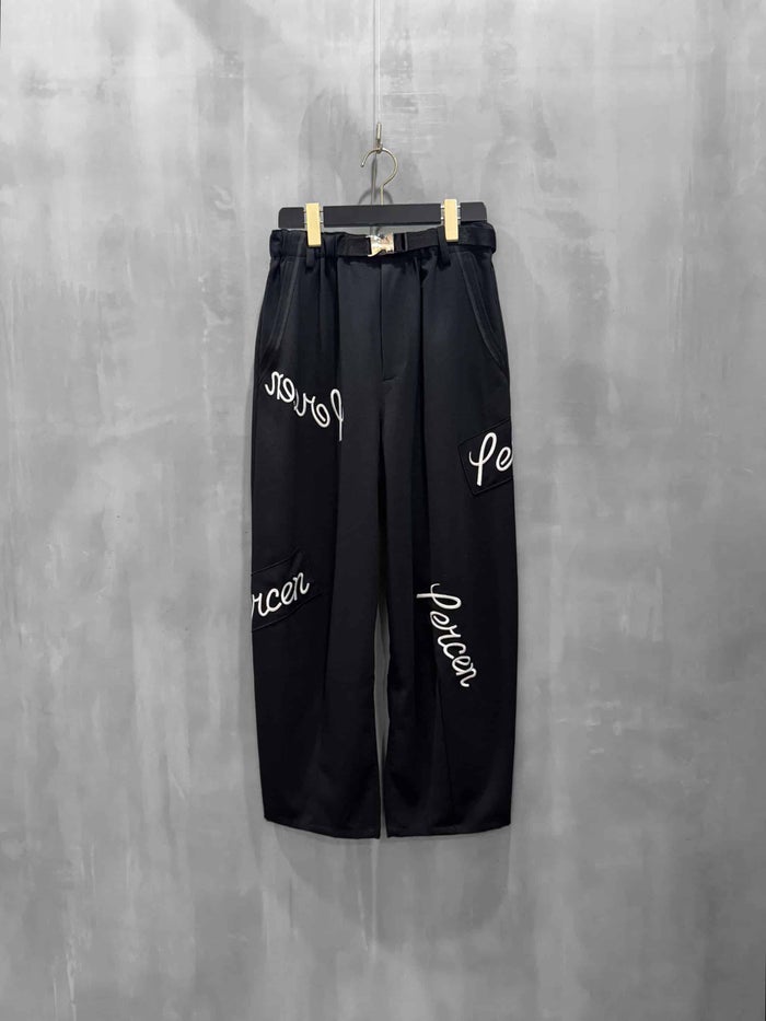 1% SHUHEI OGAWA(イチパーセント シュウヘイオガワ)|ロゴ刺繍パンツ|26S-P-10