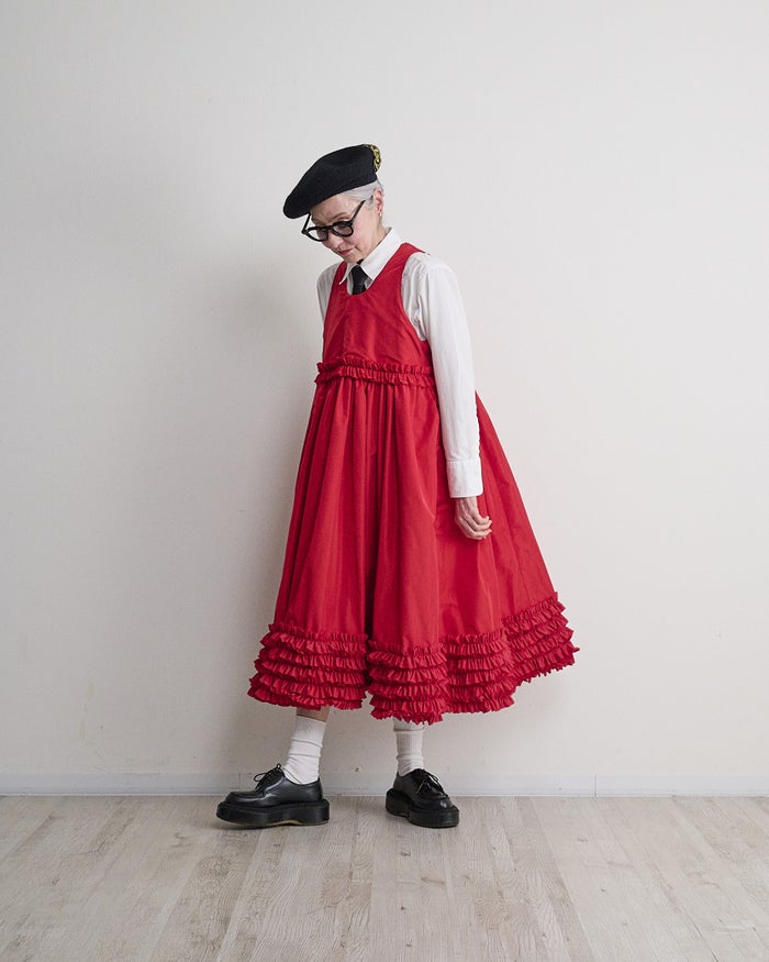 THOMAS MAGPIE(トーマスマグパイ)|Memory Taffeta×Lace Dress|2263401
