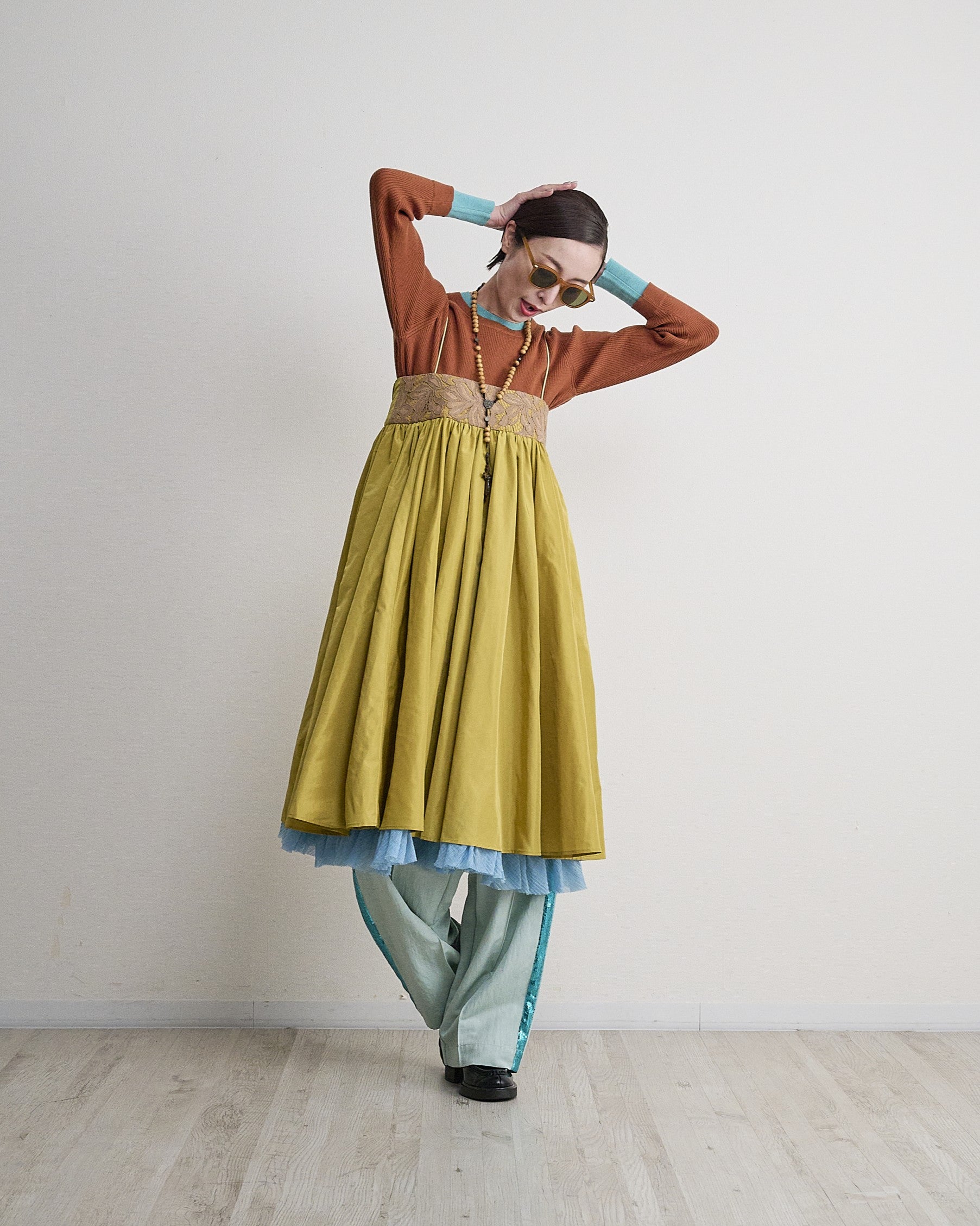 9月入荷予定】THOMAS MAGPIE（トーマスマグパイ）｜2Way Taffeta Dress
