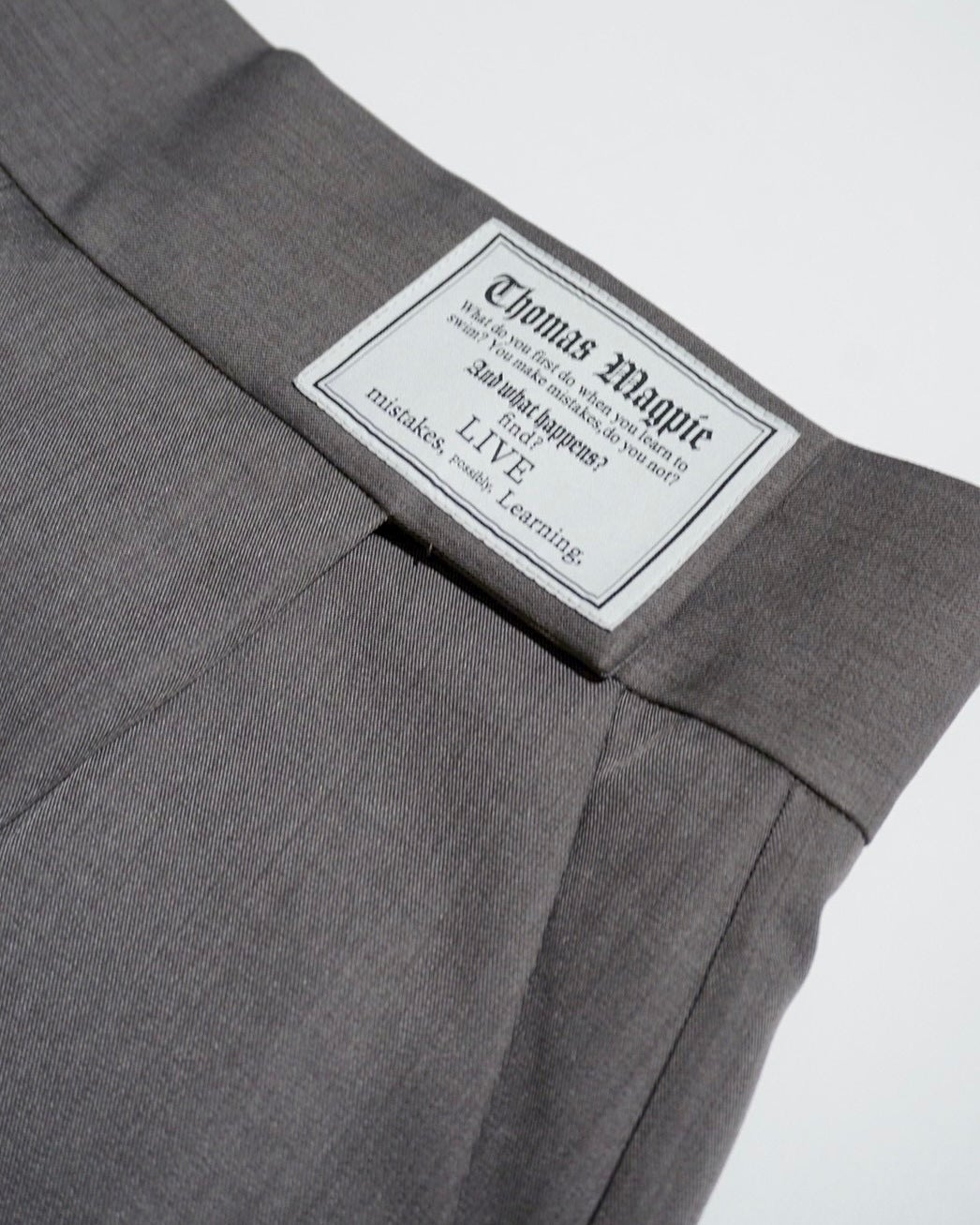 9月入荷予定】THOMAS MAGPIE（トーマスマグパイ）｜Velcro Trousers