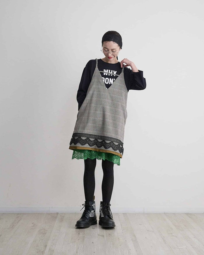 THOMAS MAGPIE(トーマスマグパイ)|Glen CHECK Camisole Onepiece|2263404