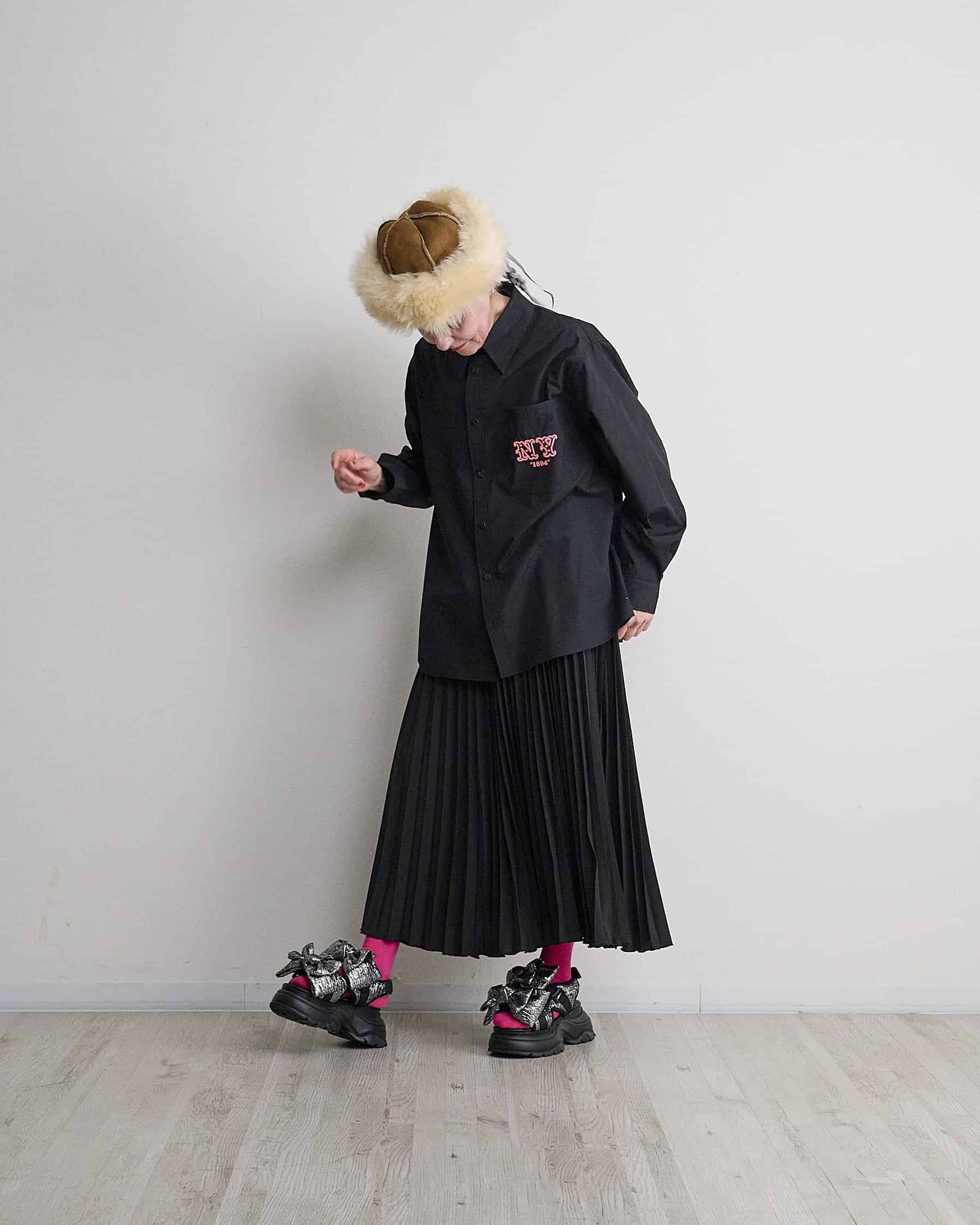 9月入荷予定】THOMAS MAGPIE（トーマスマグパイ）｜Neon Pleats Skirt